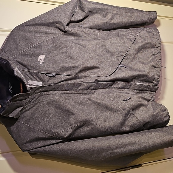 The North Face Women's Gray Herringbone Ski Jacket - Picture 1 of 7